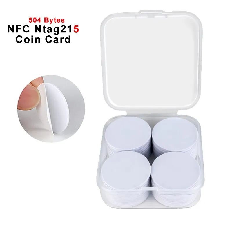 Nfc Tag Programmable - 20pcs 50pcs 13.56MHz Ntag215 NFC Coins