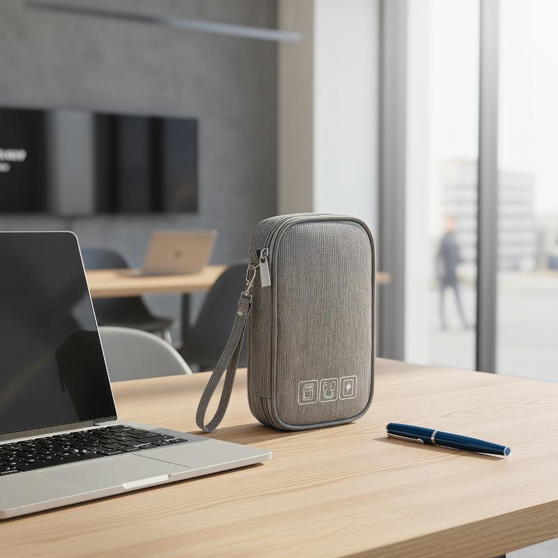 Electronics Gadgets And Accessories - Double Layer Cable Storage Bag for