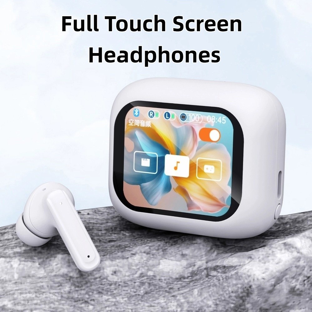 Earbuds Anc Wireless - Bluetooth 5.4 Full Touch Screen Headphones
