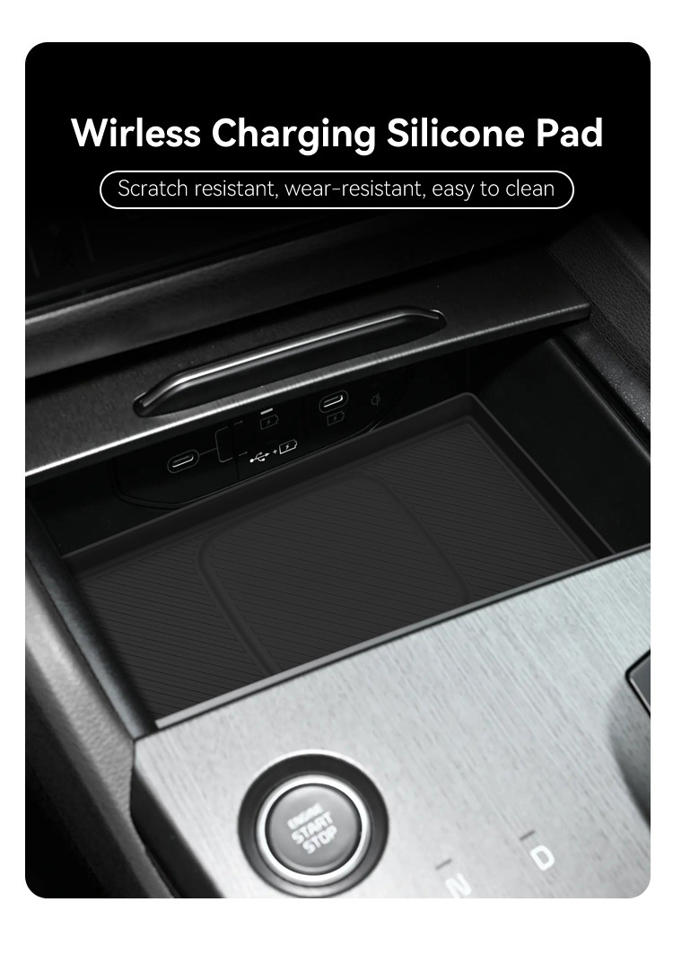 Wireless Phone Charger Pad - Silicone Wireless Charging Pad for Kia