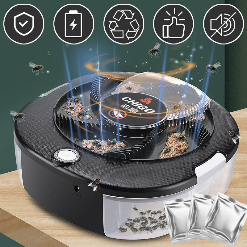 Kitchen Electronics Gadgets - Flycatcher Rechargeable/USB Electric Fly Trap CHIGO