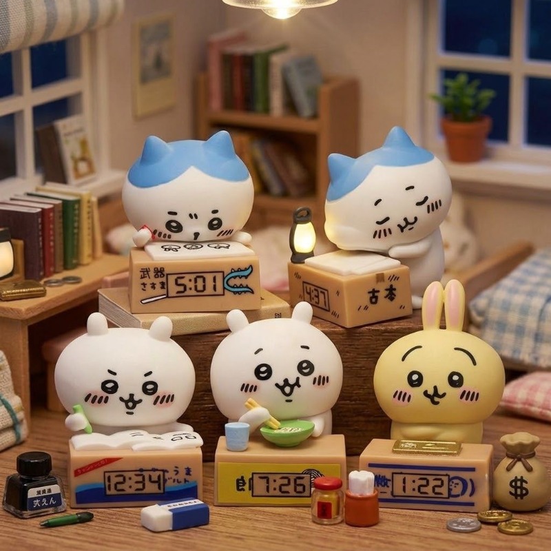 Digital Alarm Clock - Hachiware Usagi Cartoon Alarm Clock Figurine