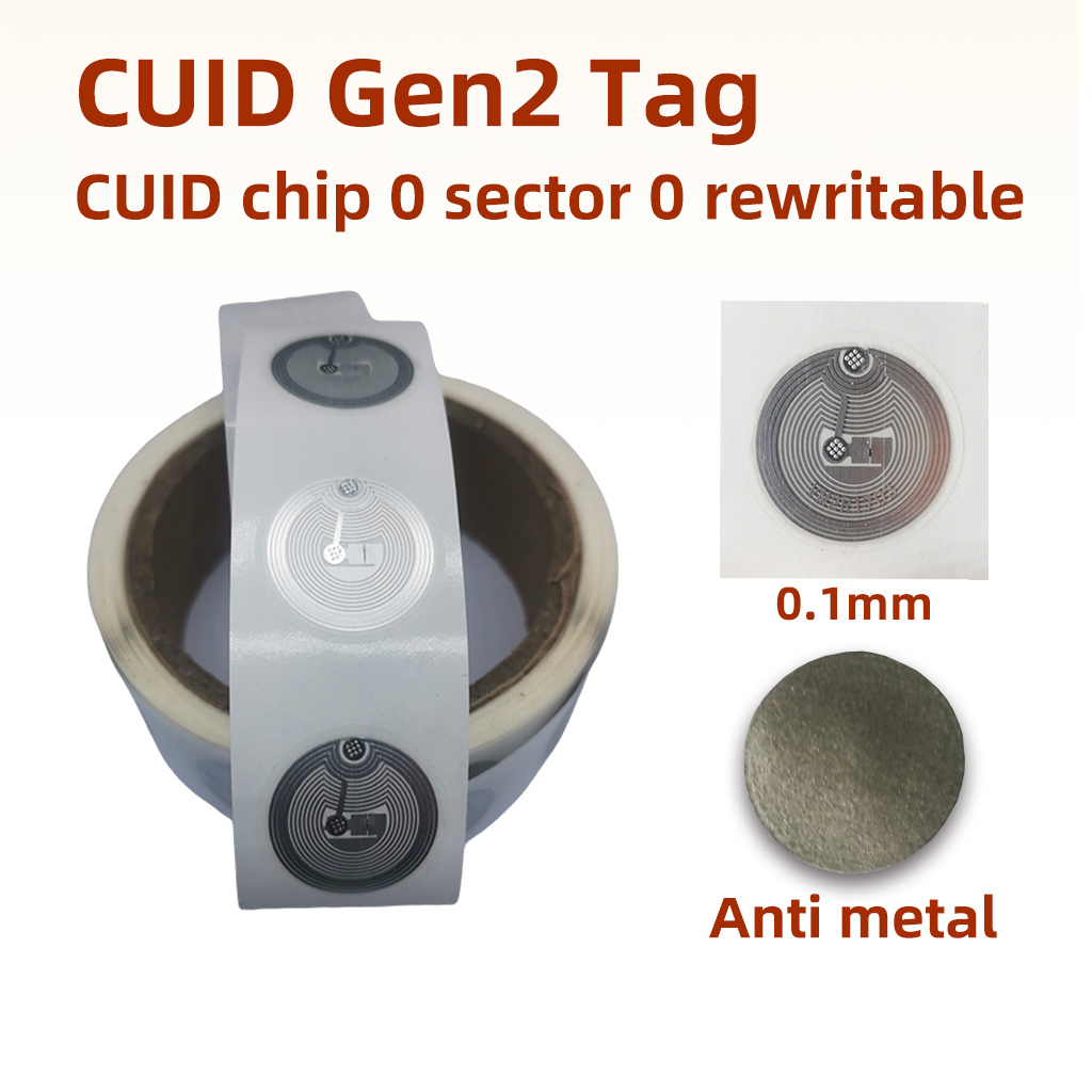 Nfc Tag Programmable - cuid Sticker Wet Inlay 13.56mhz CUID