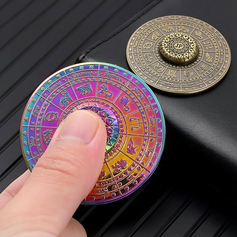 Electronics Gadgets For Kids - Constellation Pattern Metal Fingertip Gyro Spinner