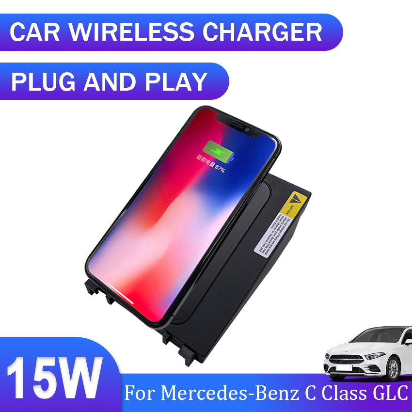 Wireless Phone Charger Pad - 15W Car QI Wireless Charging Phone