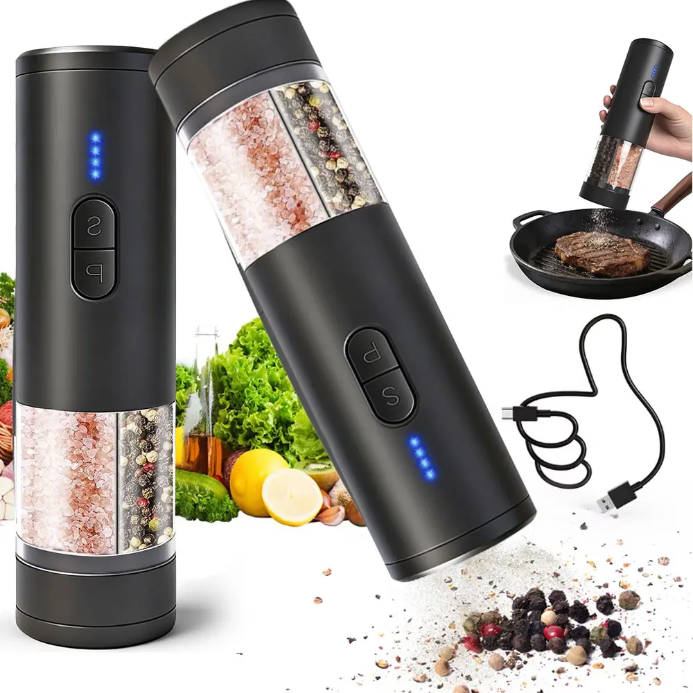 1/2pcs Gravity Electric Salt a - Kitchen Electronics Gadgets ulasan dan harga