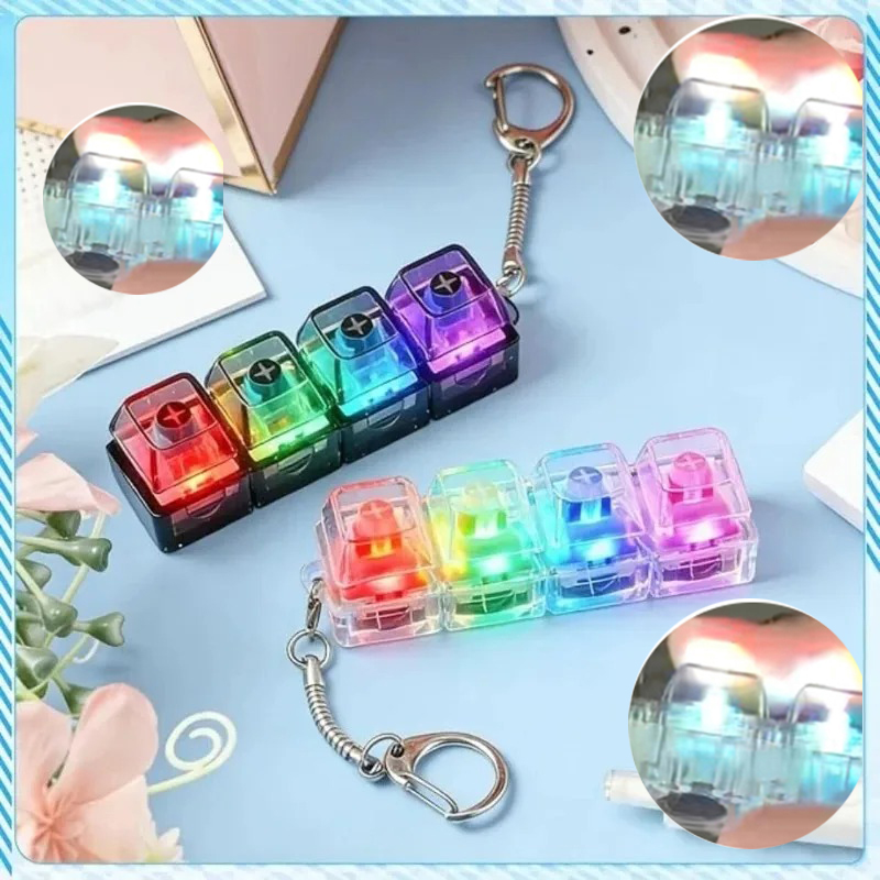 LED Keyboard Keychain ///Fidge - Electronics Gadgets For Kids ulasan dan harga