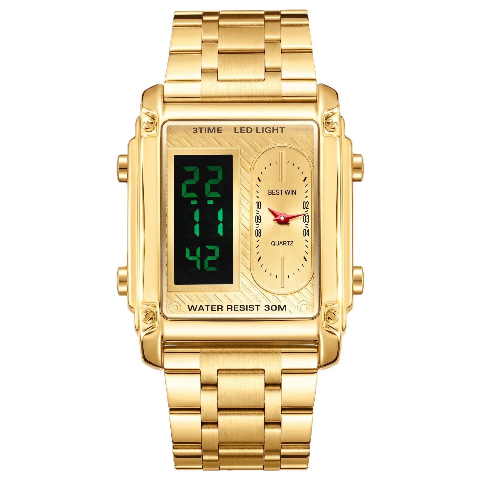Two Time Zones Men's Digital S - Digital Alarm Clock ulasan dan harga