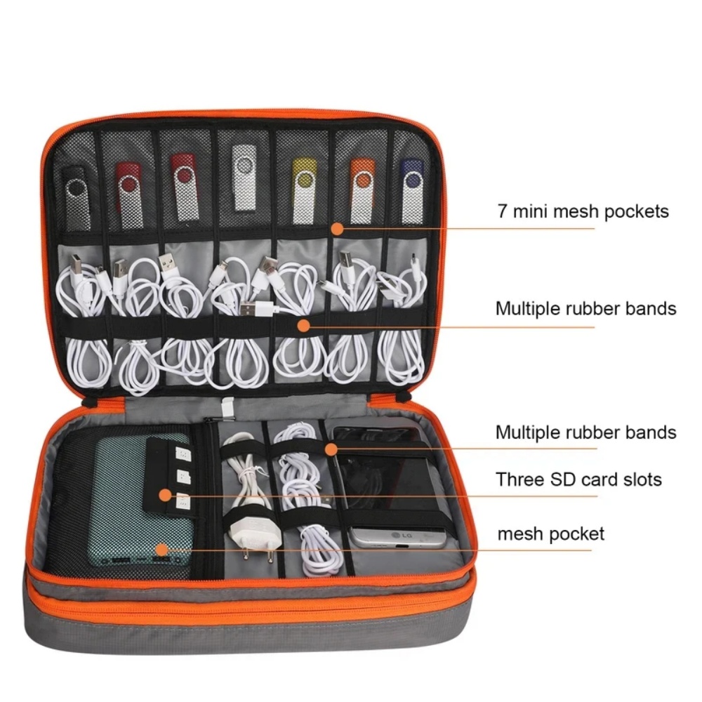 Double Layers Large Capacity T - Electronics Gadgets And Accessories ulasan dan harga