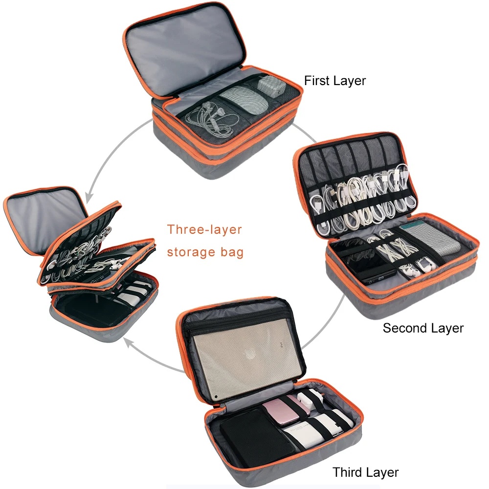 Double Layers Large Capacity T - Electronics Gadgets And Accessories ulasan dan harga
