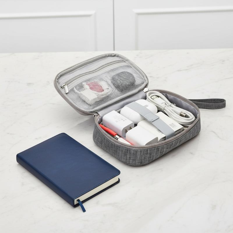 Double Layer Cable Storage Bag - Electronics Gadgets And Accessories ulasan dan harga