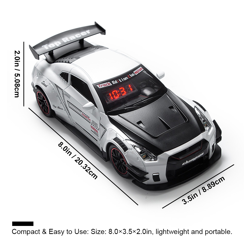 1set   Sports Car Shaped Digit - Digital Alarm Clock ulasan dan harga