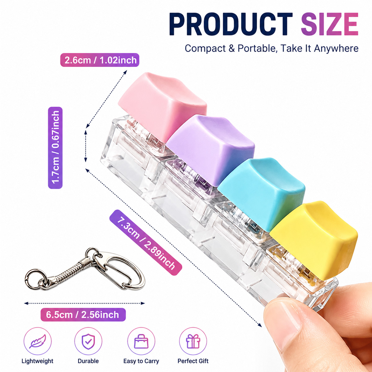 NEW Keyboard Keychain Fidget T - Electronics Gadgets For Kids ulasan dan harga