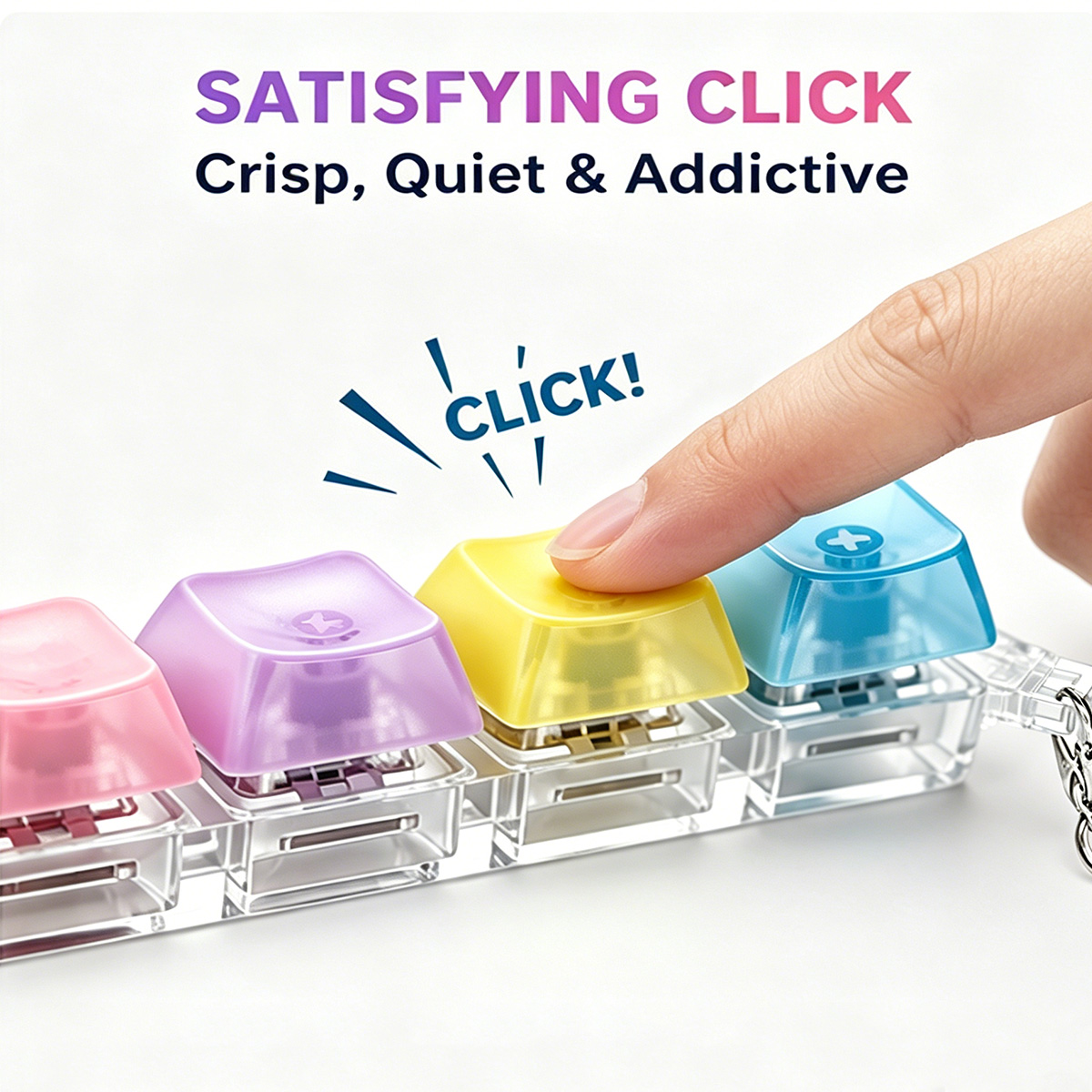 NEW Keyboard Keychain Fidget T - Electronics Gadgets For Kids ulasan dan harga