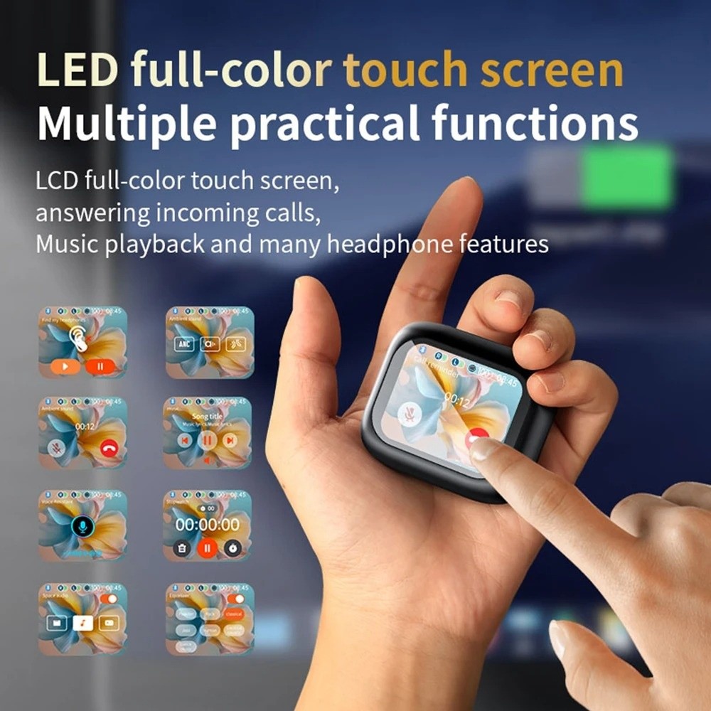Bluetooth 5.4 Full Touch Scree - Earbuds Anc Wireless ulasan dan harga