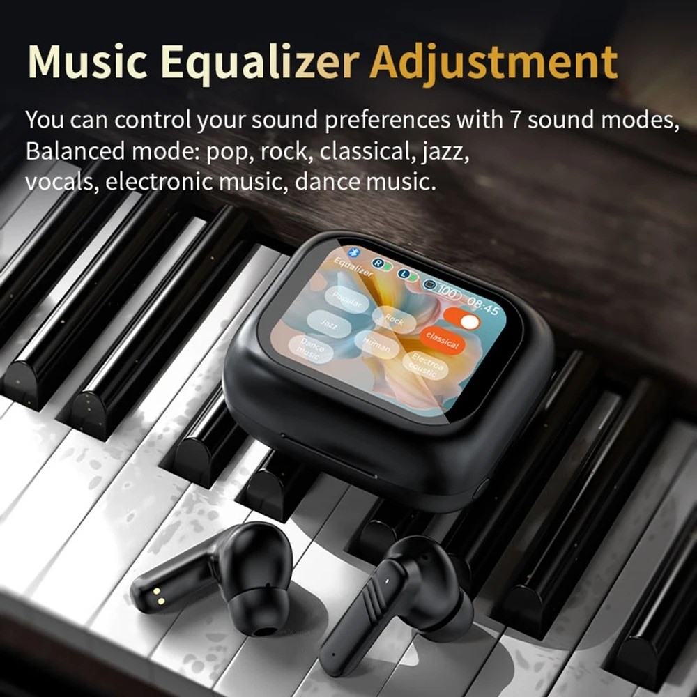 Bluetooth 5.4 Full Touch Scree - Earbuds Anc Wireless ulasan dan harga