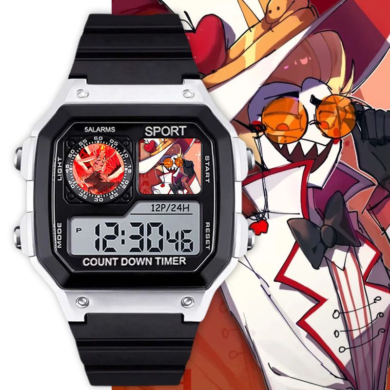 Hazbin Hotel Charlie Alastor L - Digital Alarm Clock ulasan dan harga
