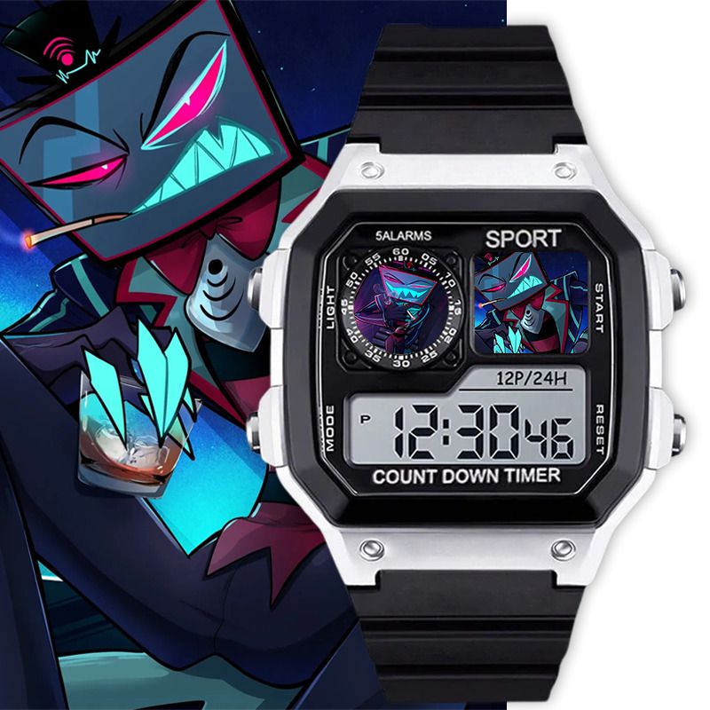 Hazbin Hotel Charlie Alastor L - Digital Alarm Clock ulasan dan harga