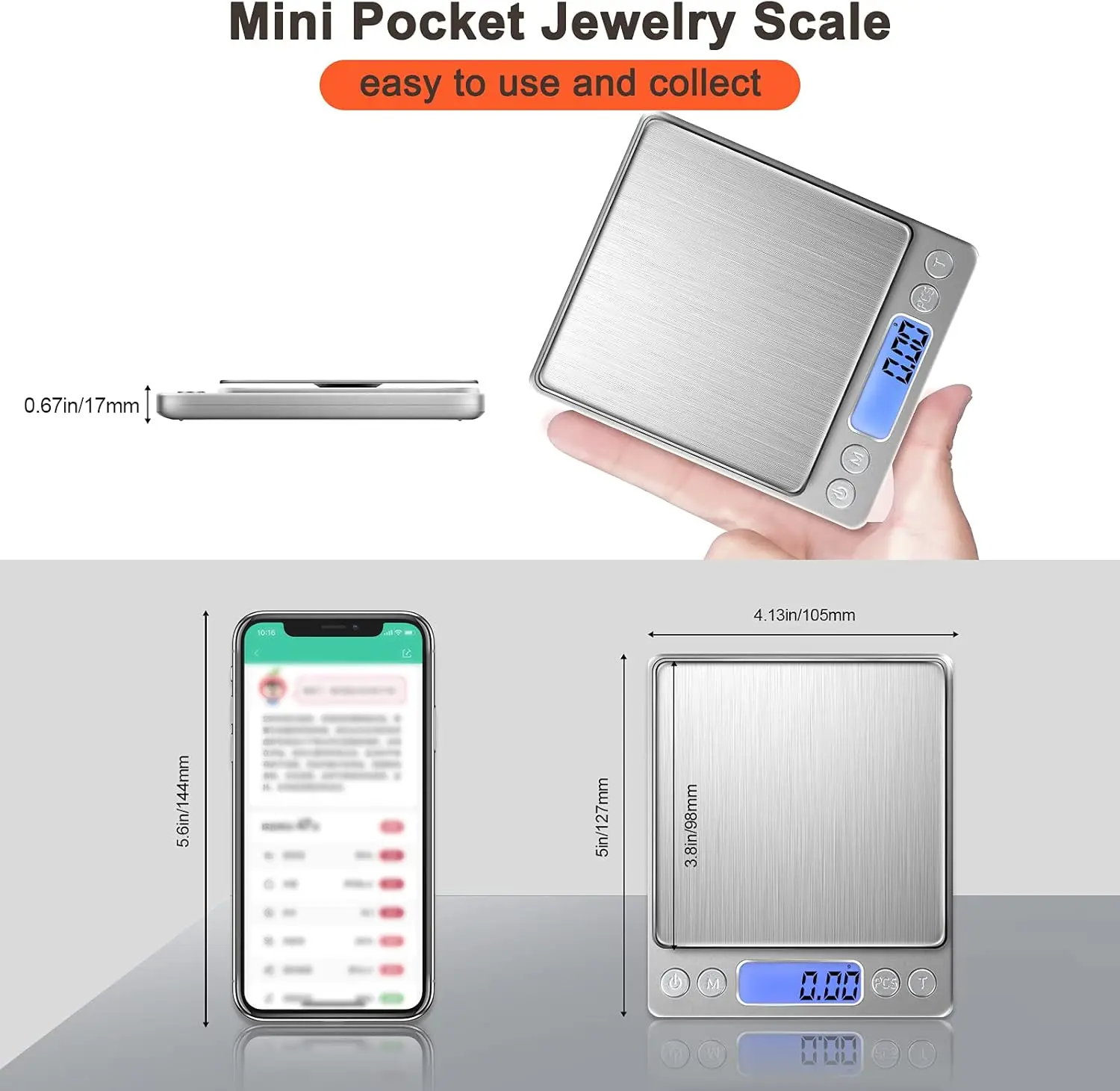 LCD Digital Jewelry Scale 3kg  - Kitchen Electronics Gadgets ulasan dan harga