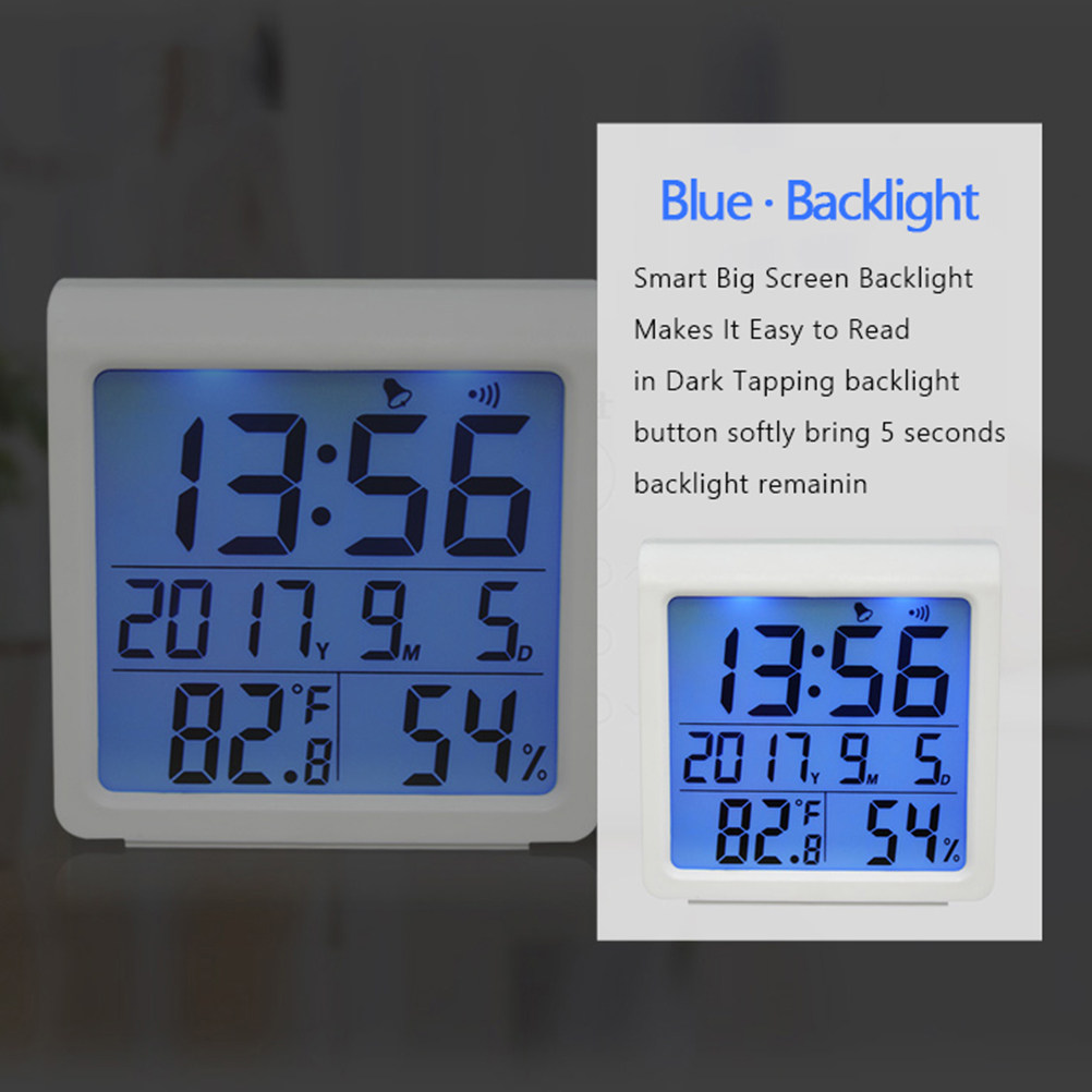 Digital Hygrometer Thermometer - Digital Alarm Clock ulasan dan harga