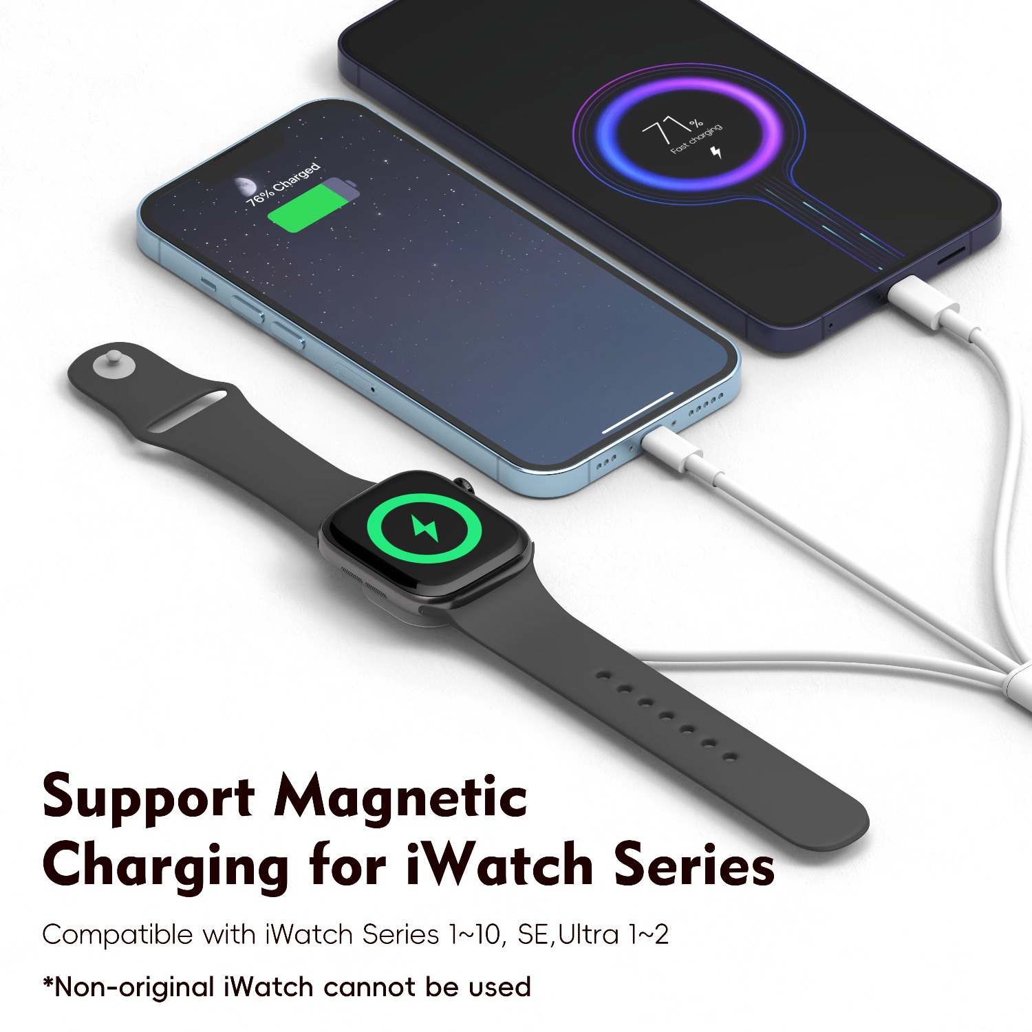 3 in 1  Magnetic Watch Charger - Portable Wifi Hotspot ulasan dan harga