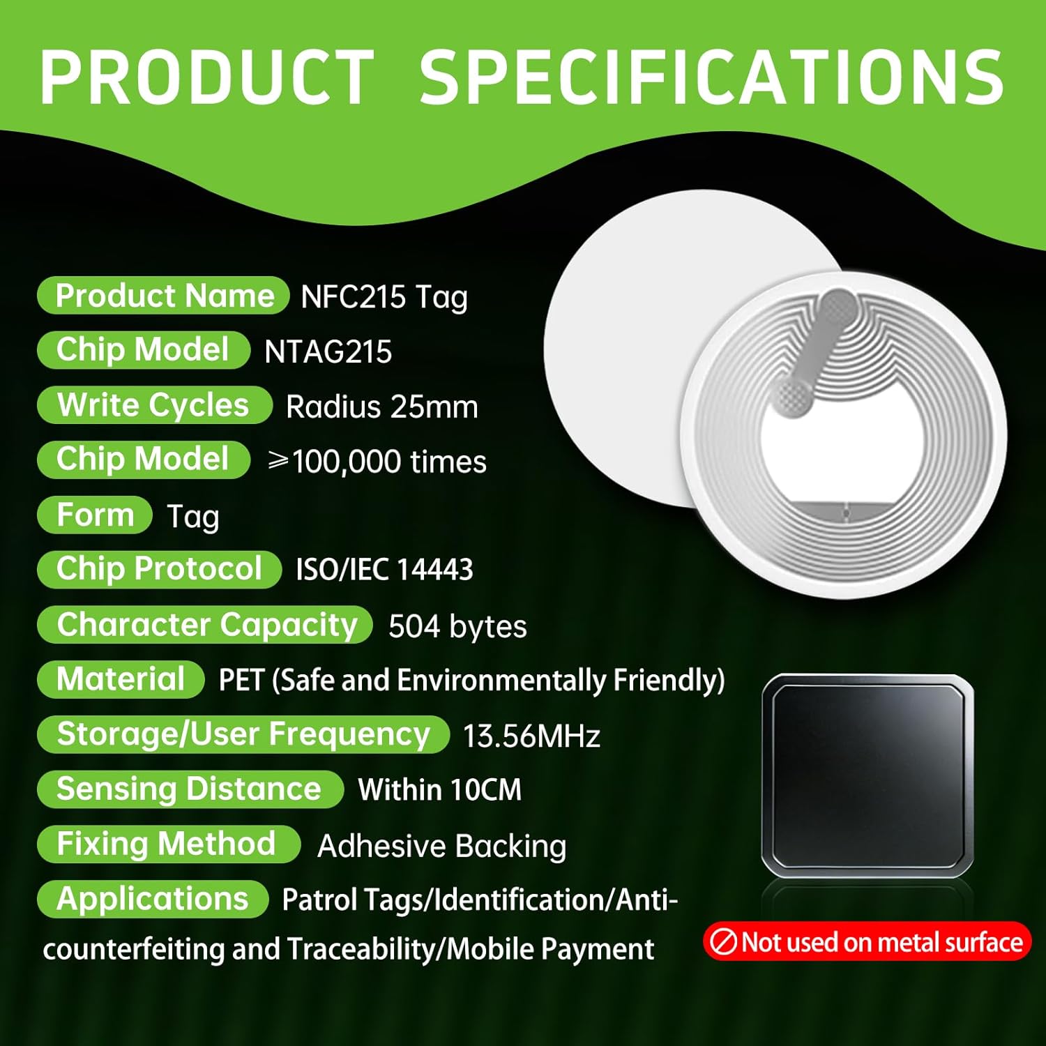 NFC Tags Adhesive NFC Stickers - Nfc Tag Programmable ulasan dan harga