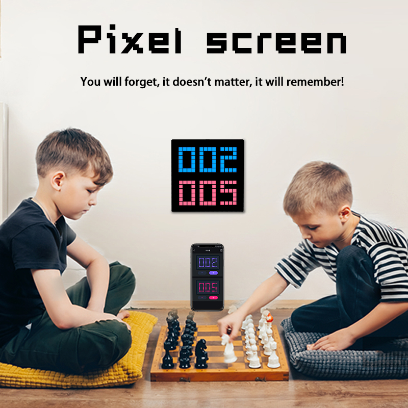 ZSQHET LED Pixel Art Display S - Digital Alarm Clock ulasan dan harga