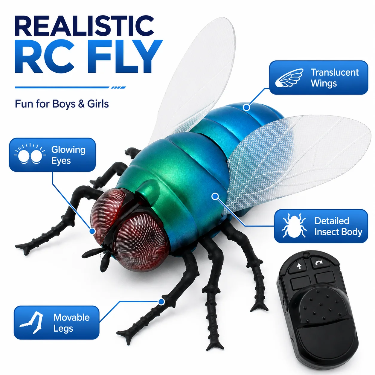 Infrared RC Fly Toy Realistic  - Electronics Gadgets For Kids ulasan dan harga