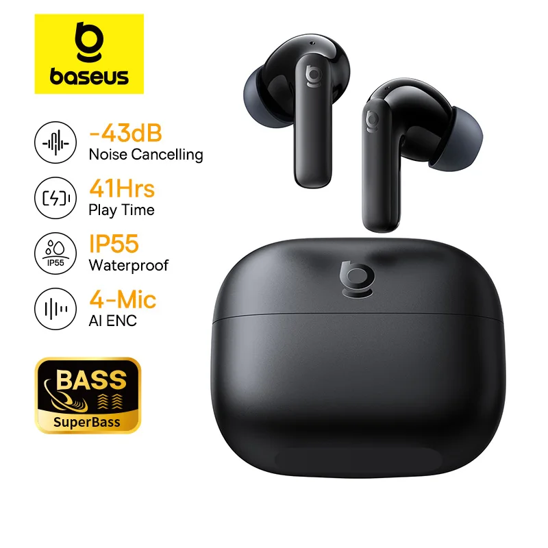 Baseus Bass EP10/BP1 NC -43dB  - Earbuds Anc Wireless ulasan dan harga
