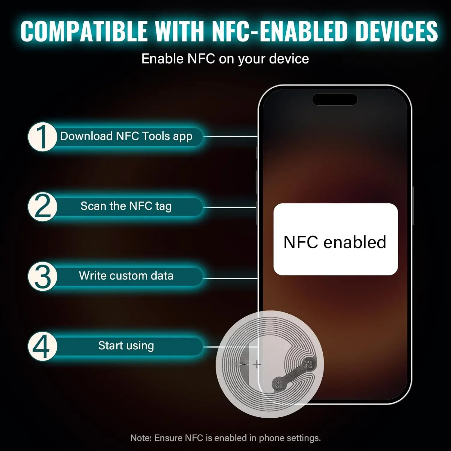 13.56MHz NTAG215 NFC Tag Stick - Nfc Tag Programmable ulasan dan harga