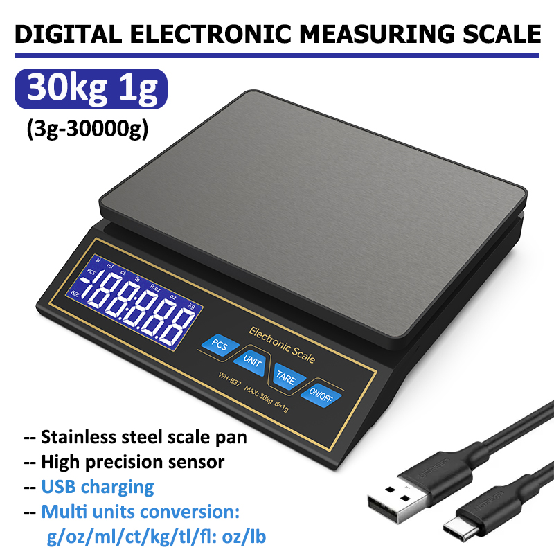 LCD Digital Kitchen Scale 30kg - Kitchen Electronics Gadgets ulasan dan harga