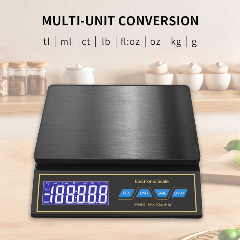 LCD Digital Kitchen Scale 30kg - Kitchen Electronics Gadgets ulasan dan harga